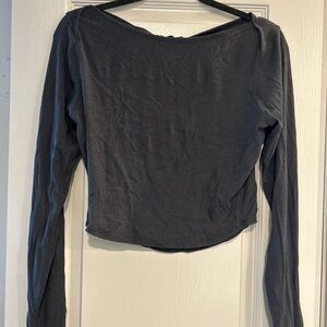 lululemon athletica Charcoal Long Sleeve Top